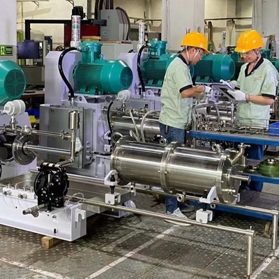 Self Made Mechanical Seal Horizontal Sand Mill For Wet Grinding / Dispersing In Ink / Paint